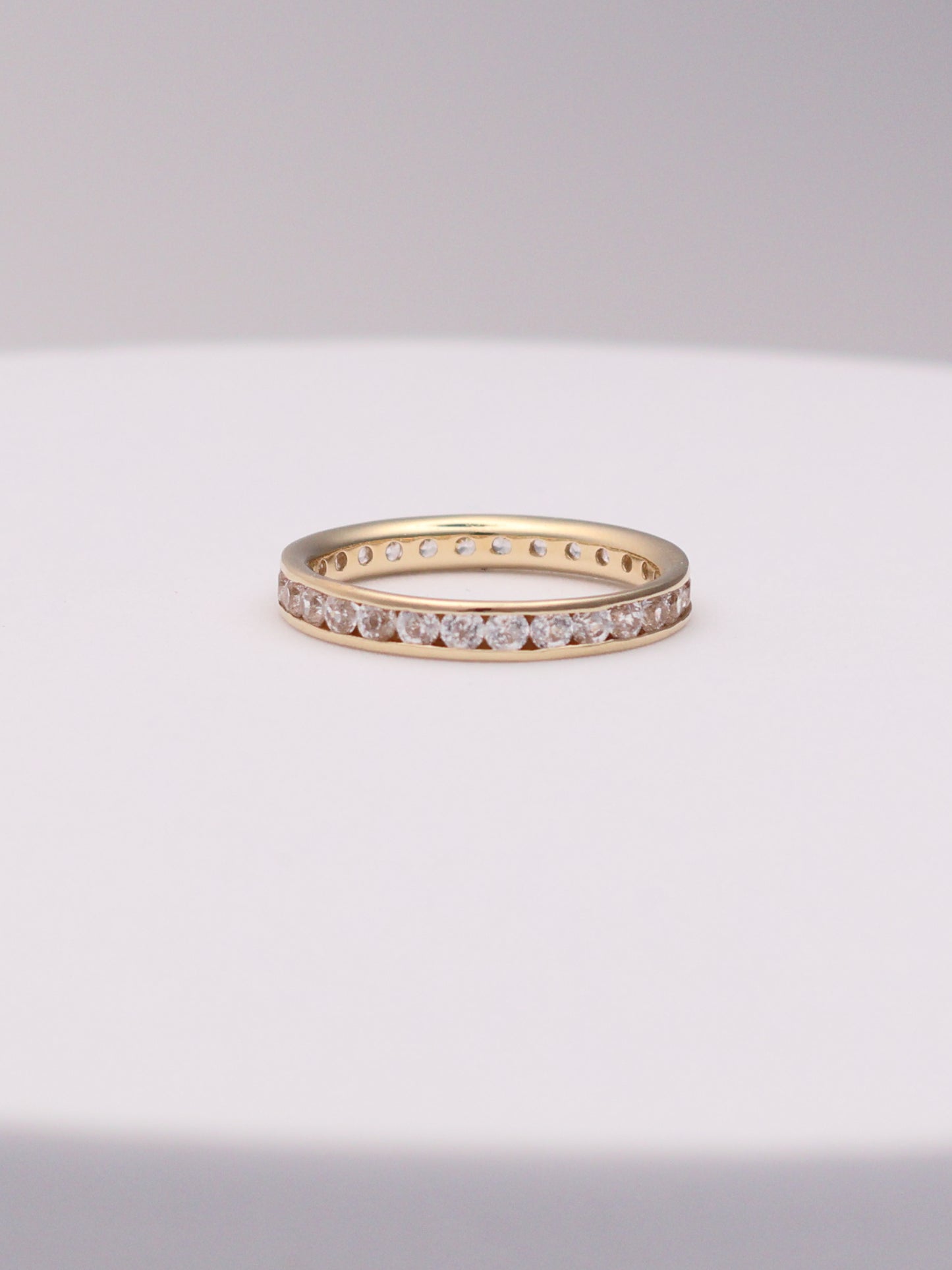 14k Gold CZ Band