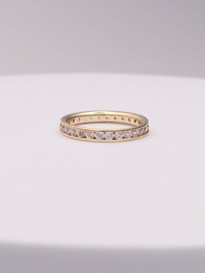 14k Gold CZ Band