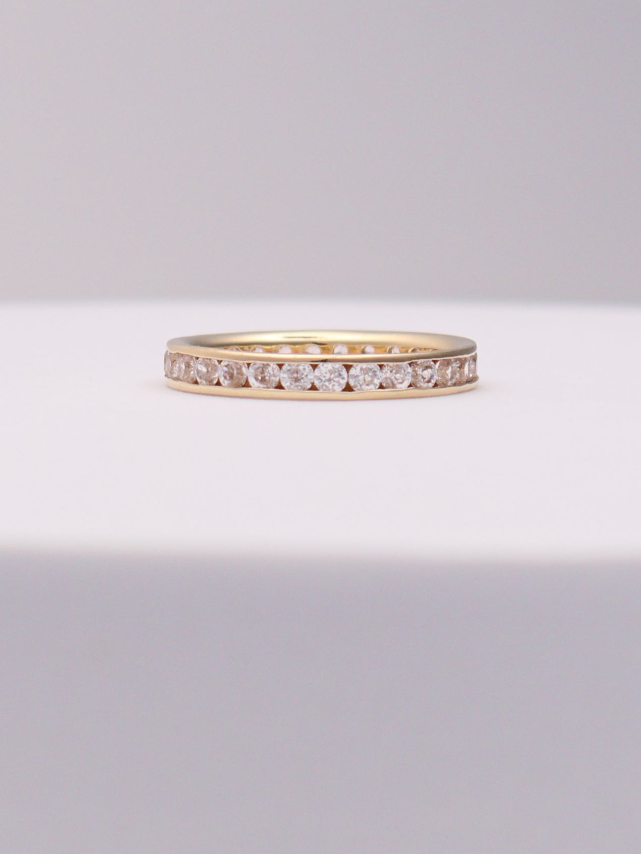 14k Gold CZ Band