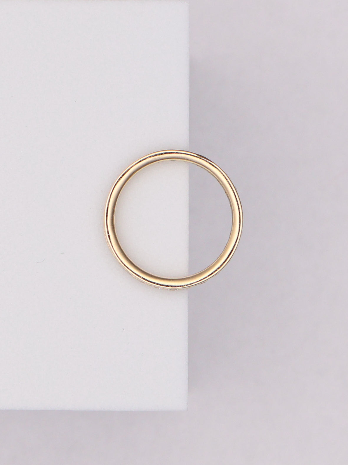 14k Gold CZ Band