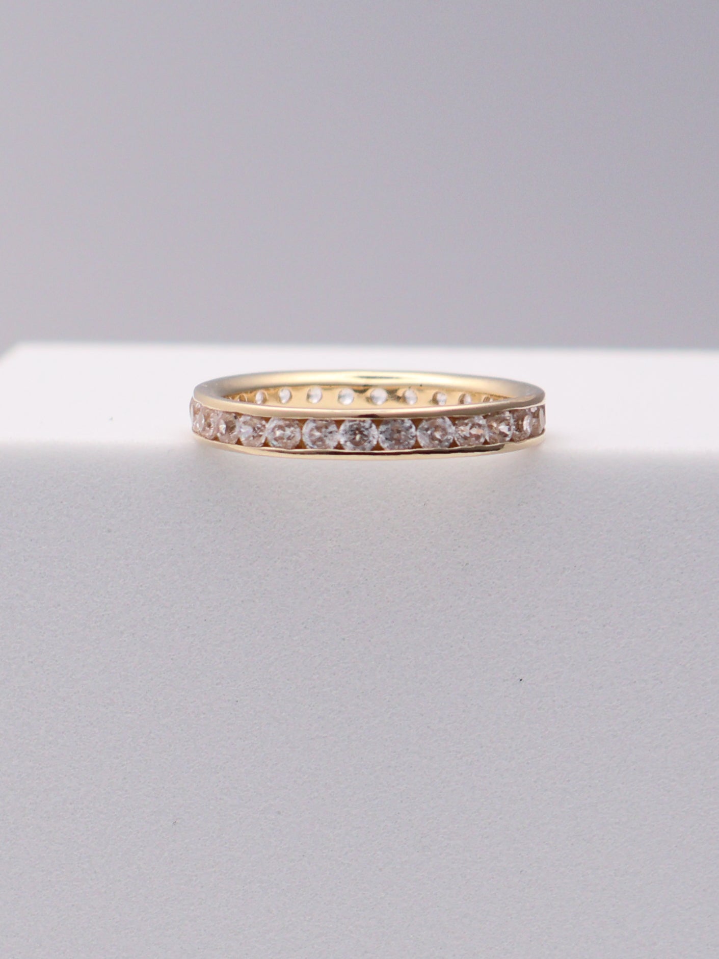 14k Gold CZ Band