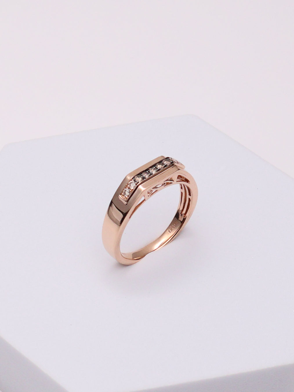 14K Rose Gold Diamond Le Vian Wedding Ring