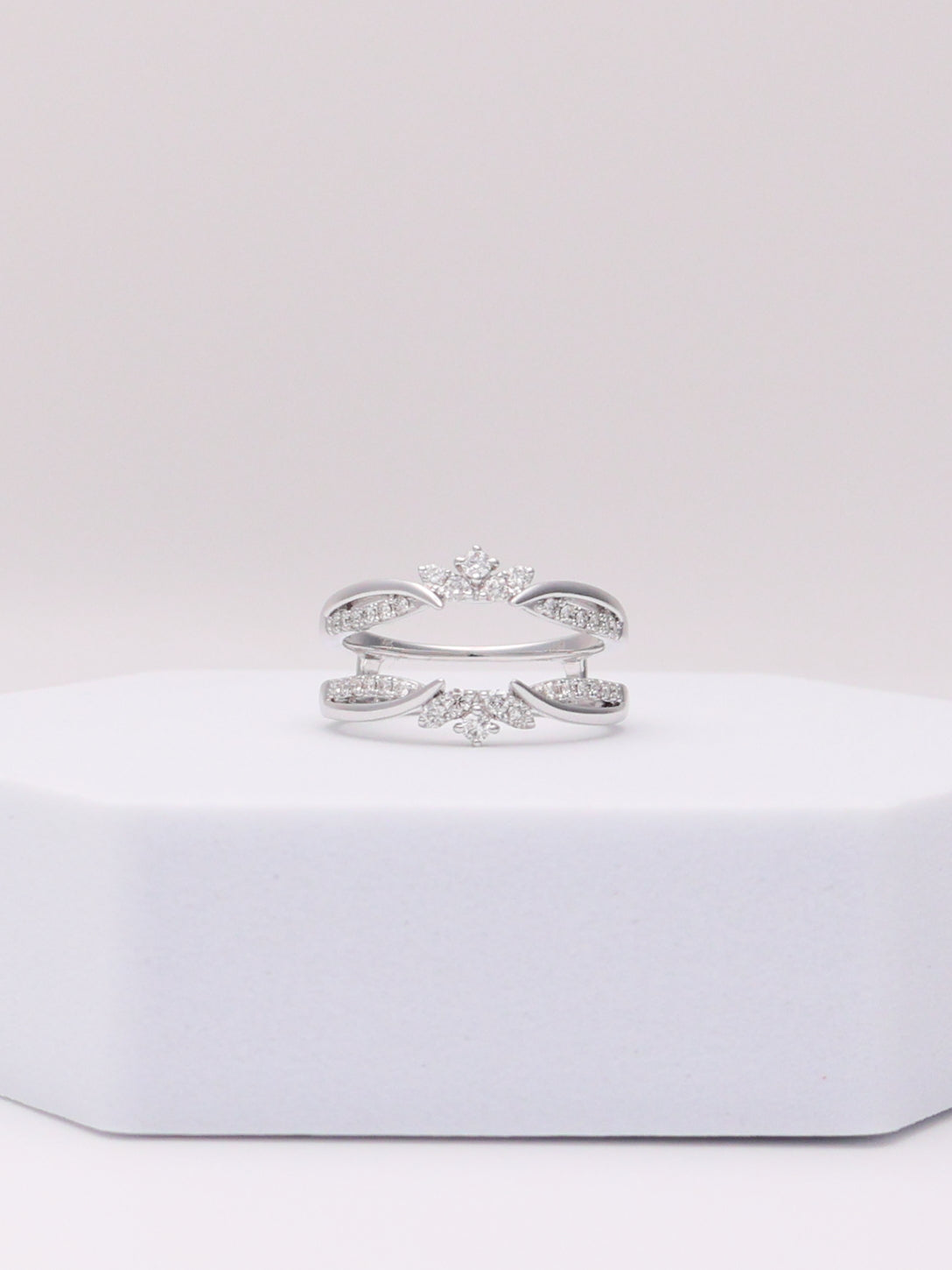 14K White Gold Diamond Enhancer