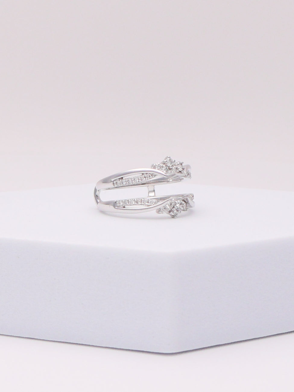 14K White Gold Diamond Enhancer