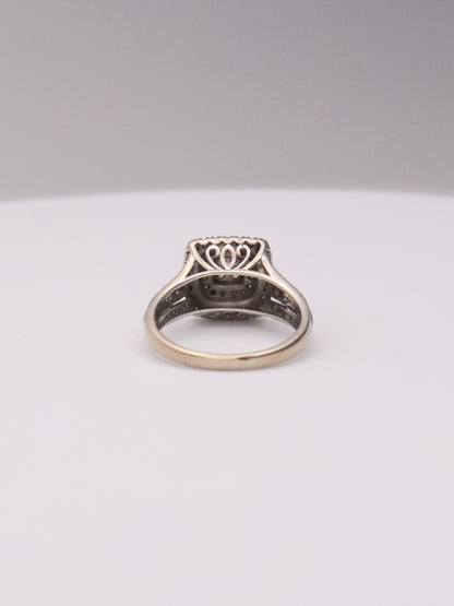 10k Diamond Cushion Ring