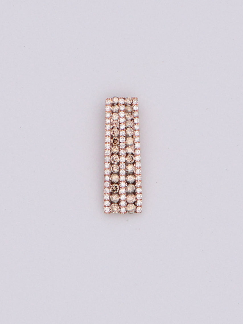 14k Rose Gold Diamond Pendant