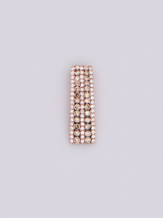 14k Rose Gold Diamond Pendant