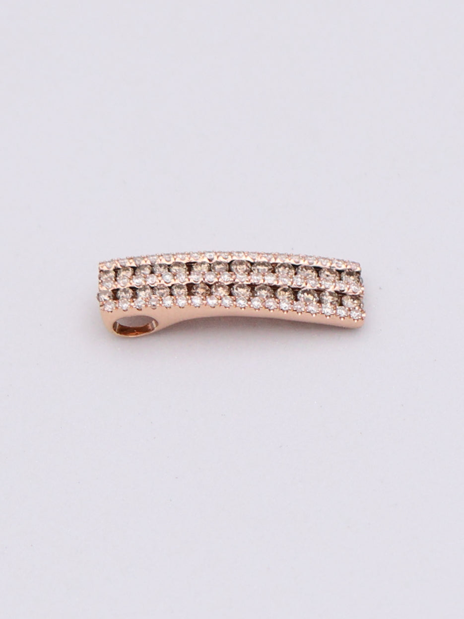 14k Rose Gold Diamond Pendant