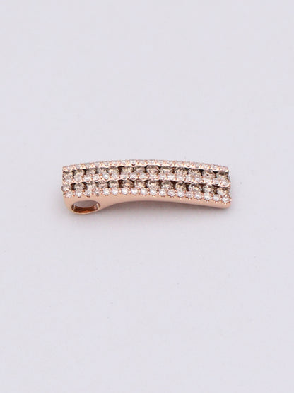14k Rose Gold Diamond Pendant