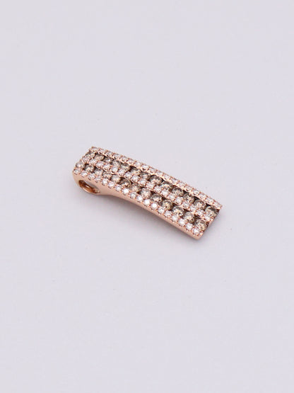 14k Rose Gold Diamond Pendant
