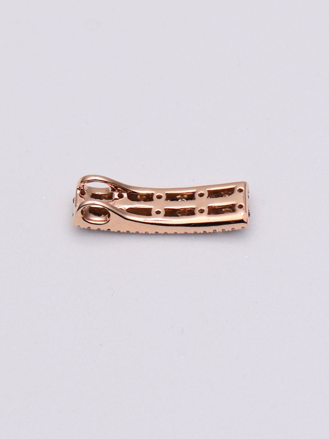 14k Rose Gold Diamond Pendant