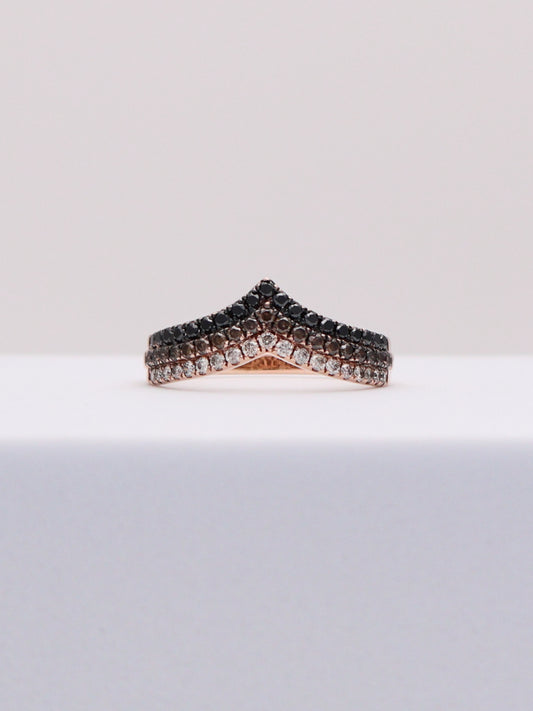 14k Le Vian 3 Tier Diamond Ring