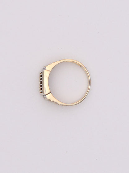 10k "DAD" Nugget Ring