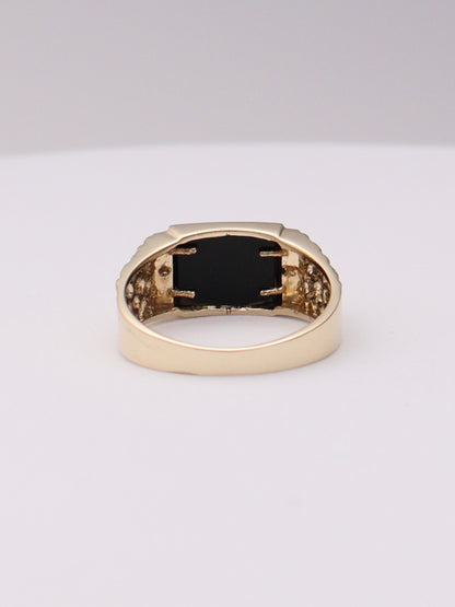 10k "DAD" Nugget Ring