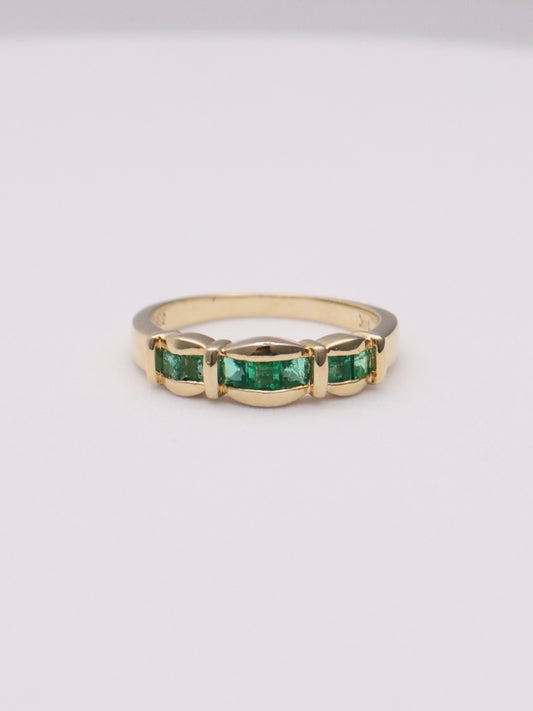 14k Emerald Band