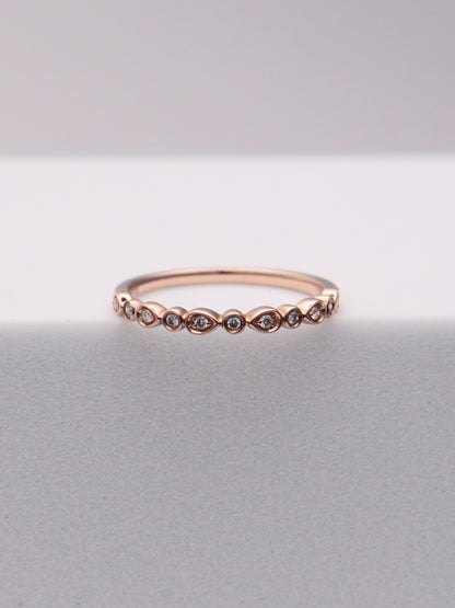 10k RG Diamond Band