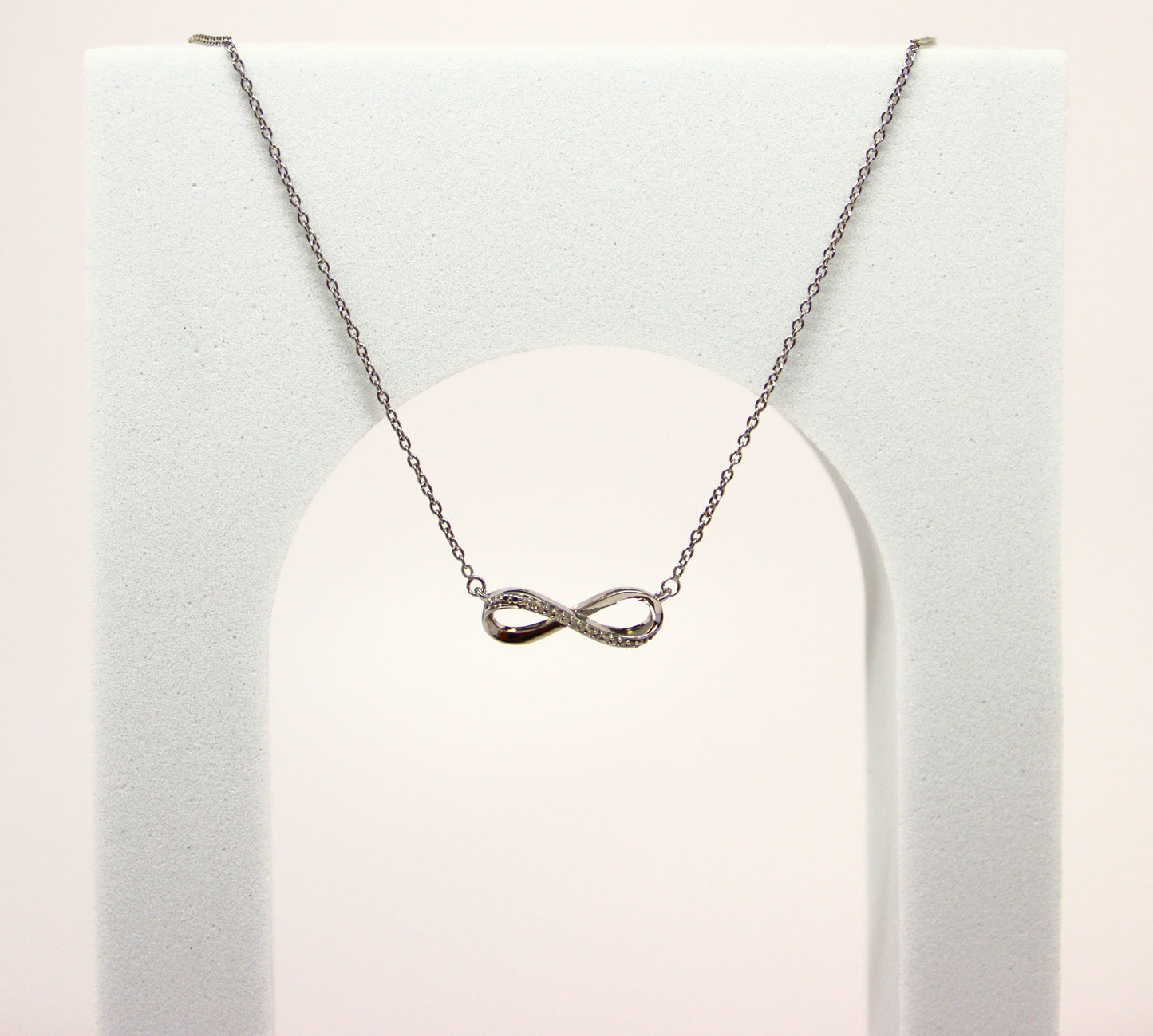 925 Diamond Infinity Necklace