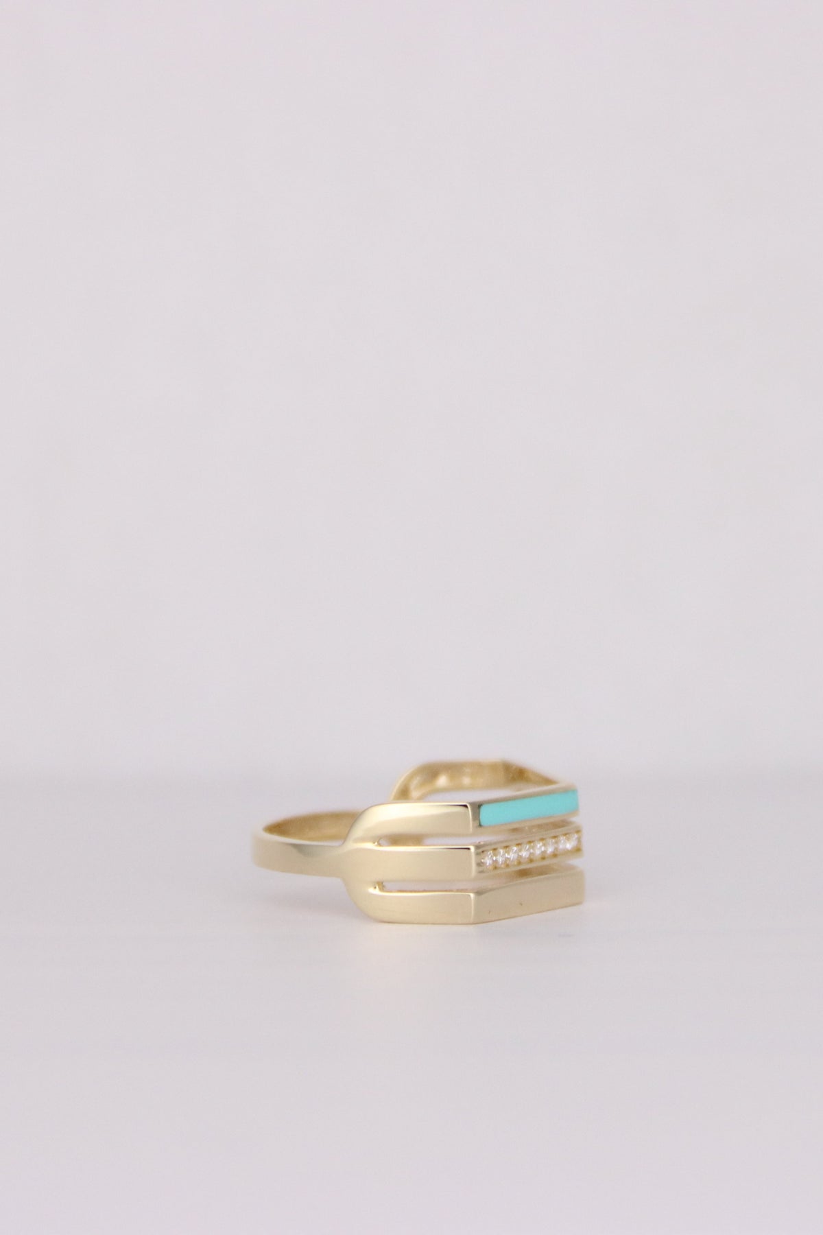 Triple Line Ring