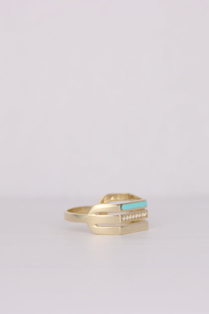 Triple Line Ring