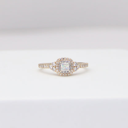 14K Yellow Gold Leo First Light Diamond Ring