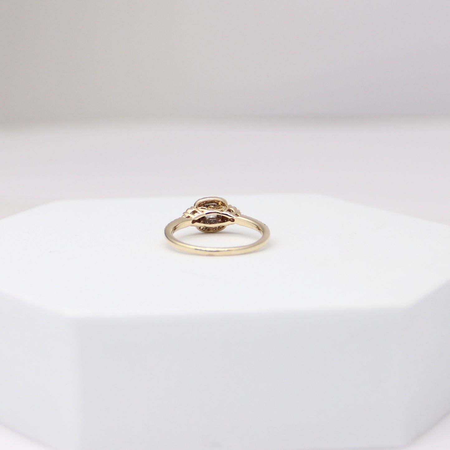 14K Yellow Gold Leo First Light Diamond Ring