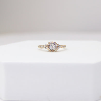 14K Yellow Gold Leo First Light Diamond Ring