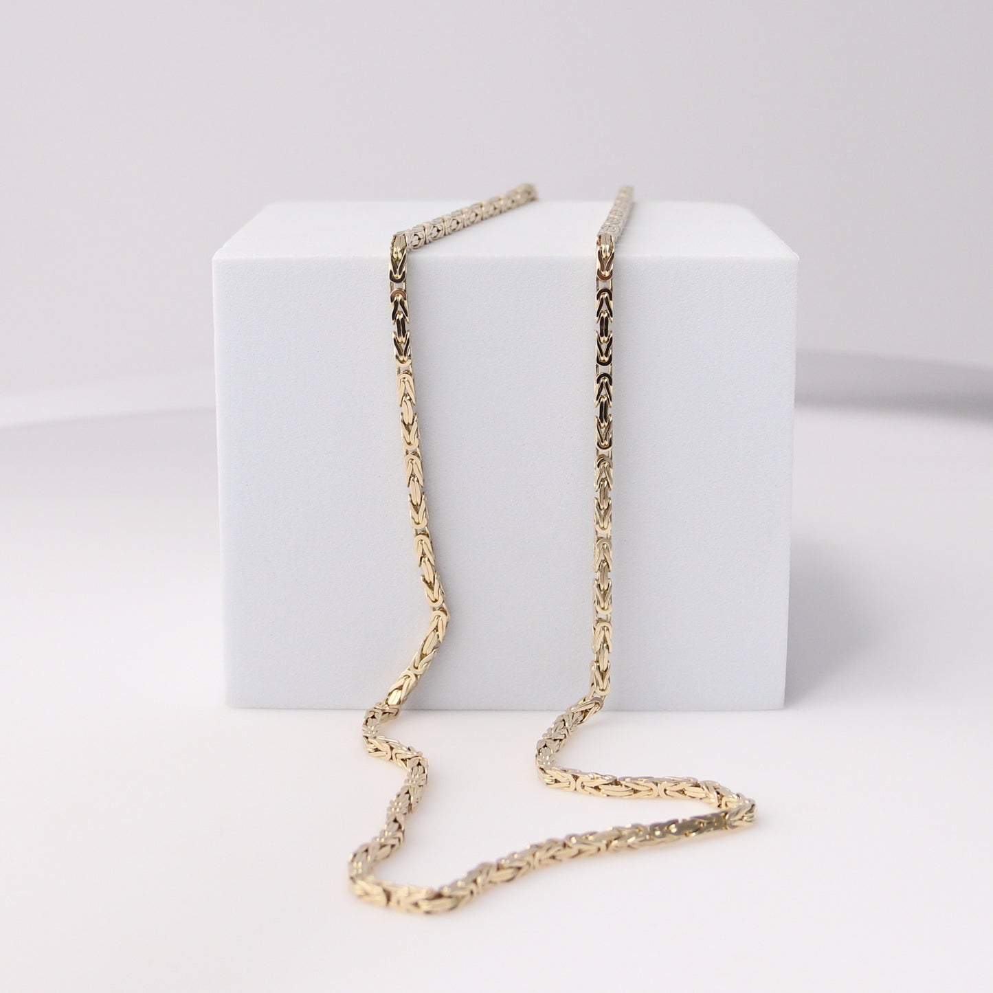 14K Yellow Gold Byzantine Link Necklace