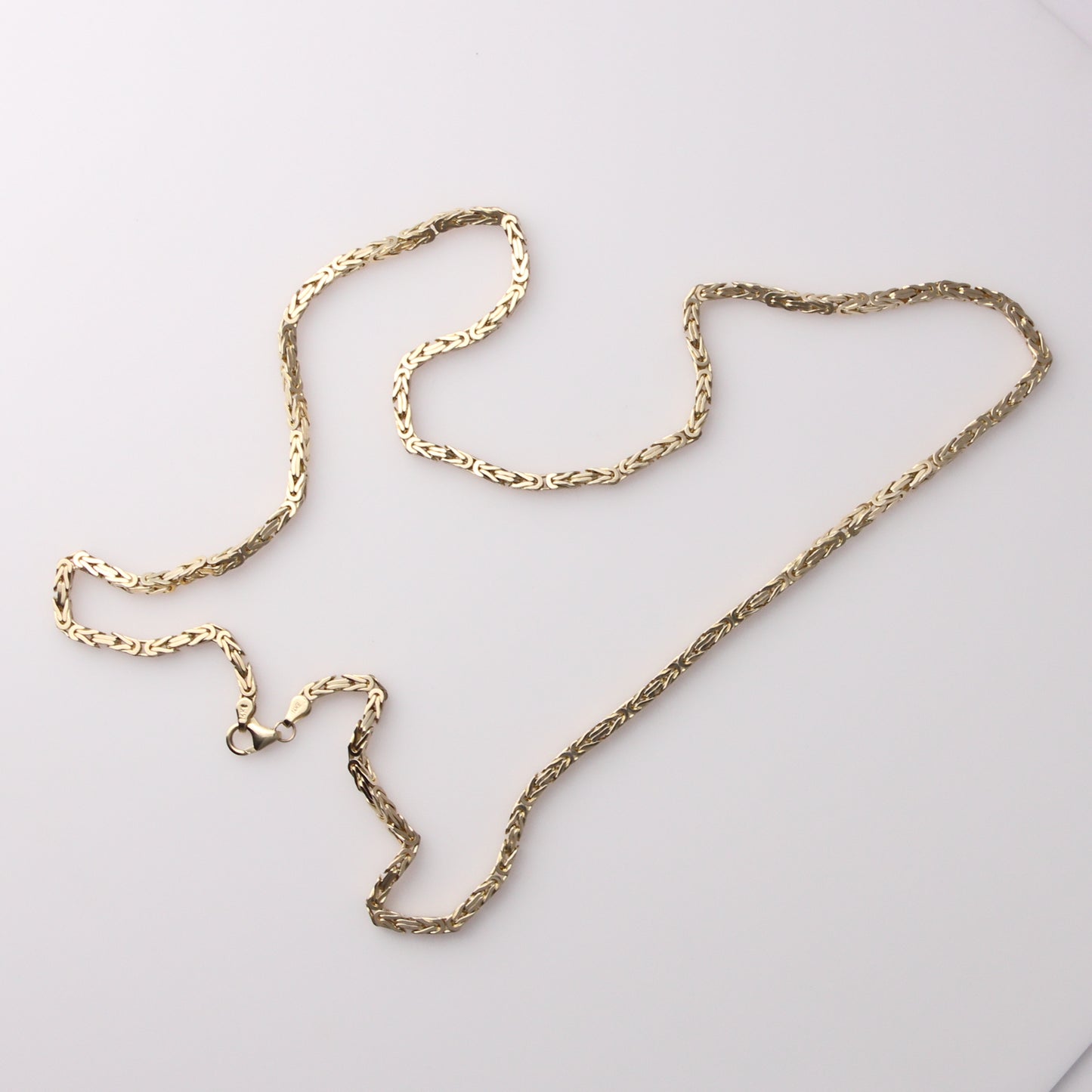 14K Yellow Gold Byzantine Link Necklace