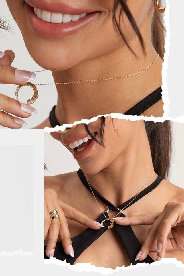 Crescent Pendant Necklace