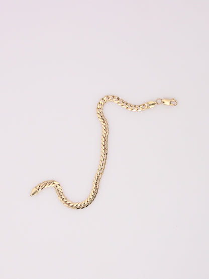 14K Yellow Gold Curb Link Bracelet