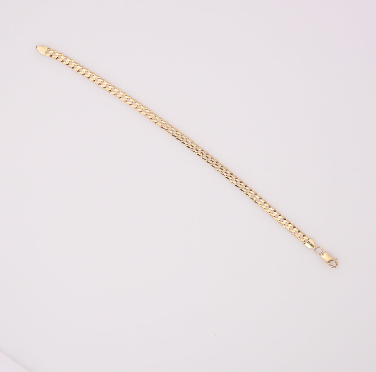 14K Yellow Gold Curb Link Bracelet