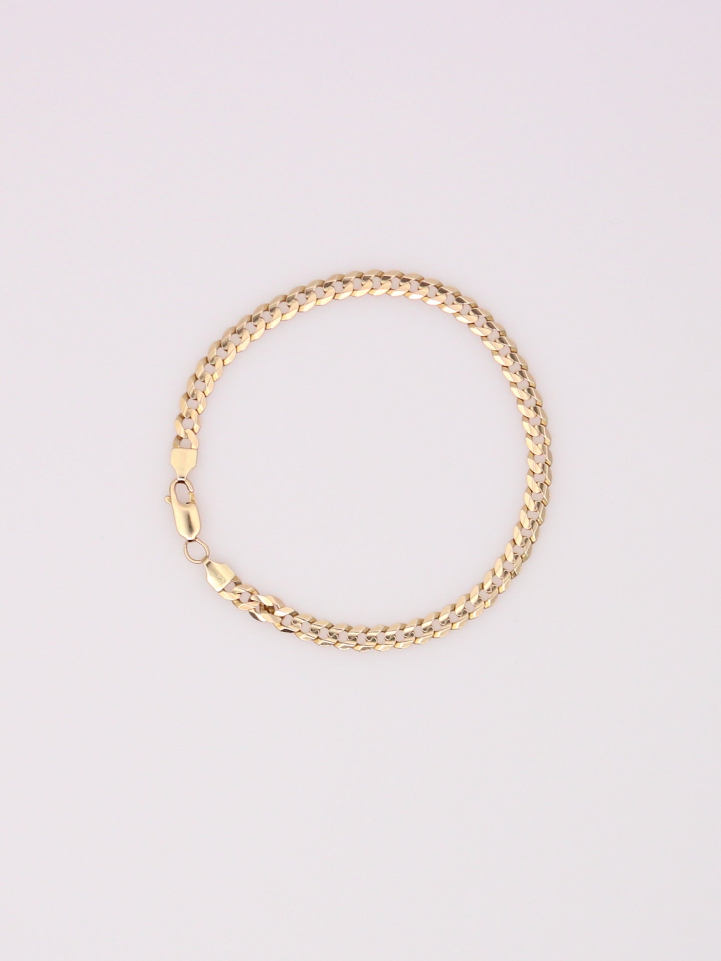 14K Yellow Gold Curb Link Bracelet