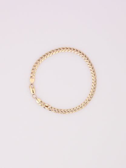 14K Yellow Gold Curb Link Bracelet