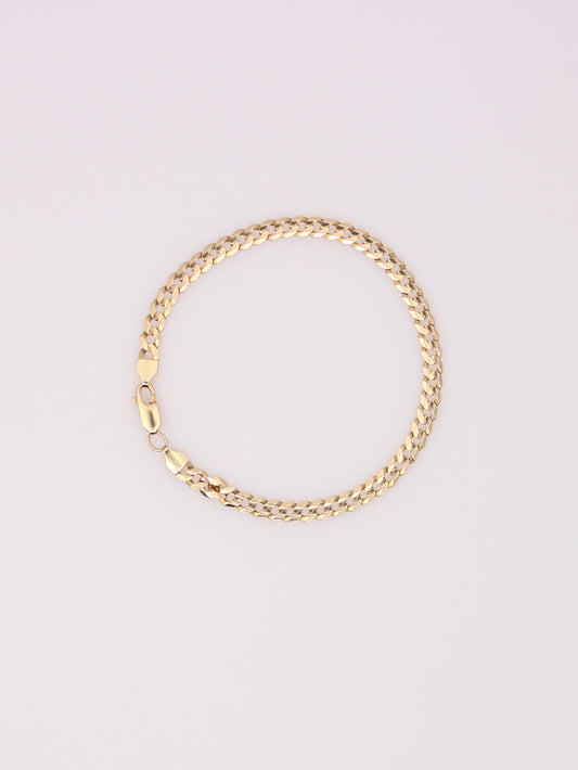 14K Yellow Gold Curb Link Bracelet