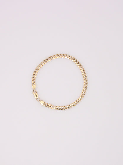 14K Yellow Gold Curb Link Bracelet