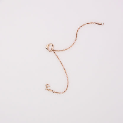 18K Rose Gold Tiffany & Co Elsa Peretti Open Heart Bracelet
