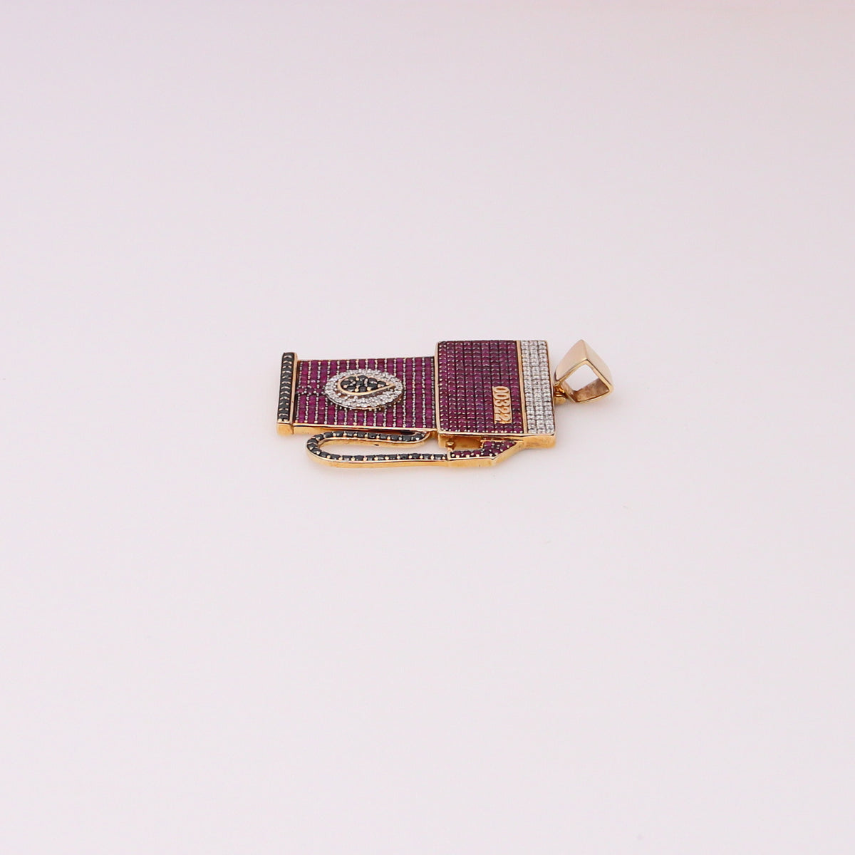 10K Diamond Gas Pump Pendant