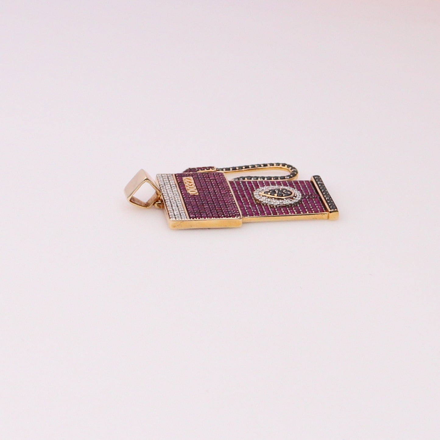 10K Diamond Gas Pump Pendant