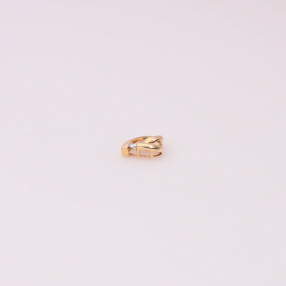 14K Yellow Gold Diamond Heart Pendant