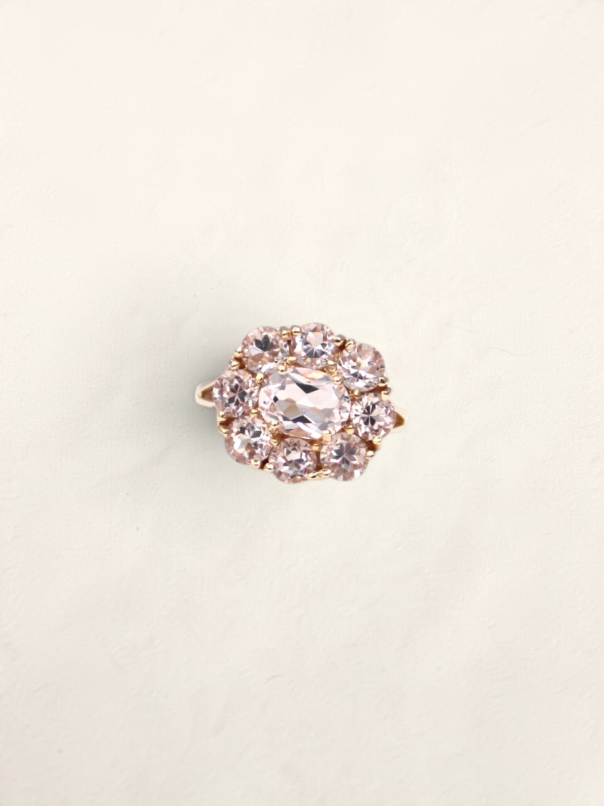 14K Yellow Gold Goshenite Ring
