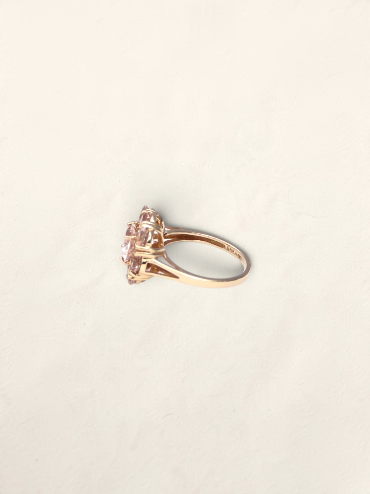14K Yellow Gold Goshenite Ring
