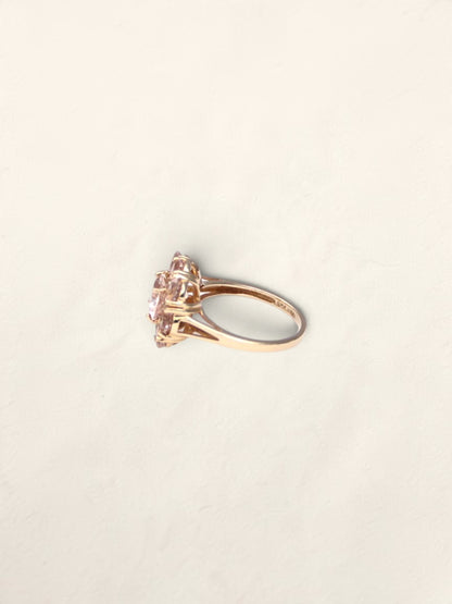 14K Yellow Gold Goshenite Ring