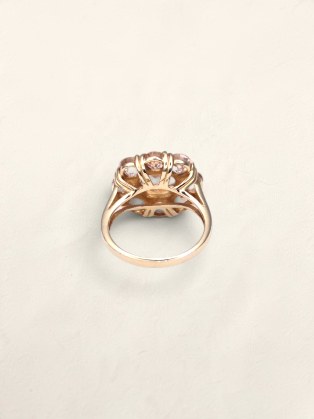 14K Yellow Gold Goshenite Ring