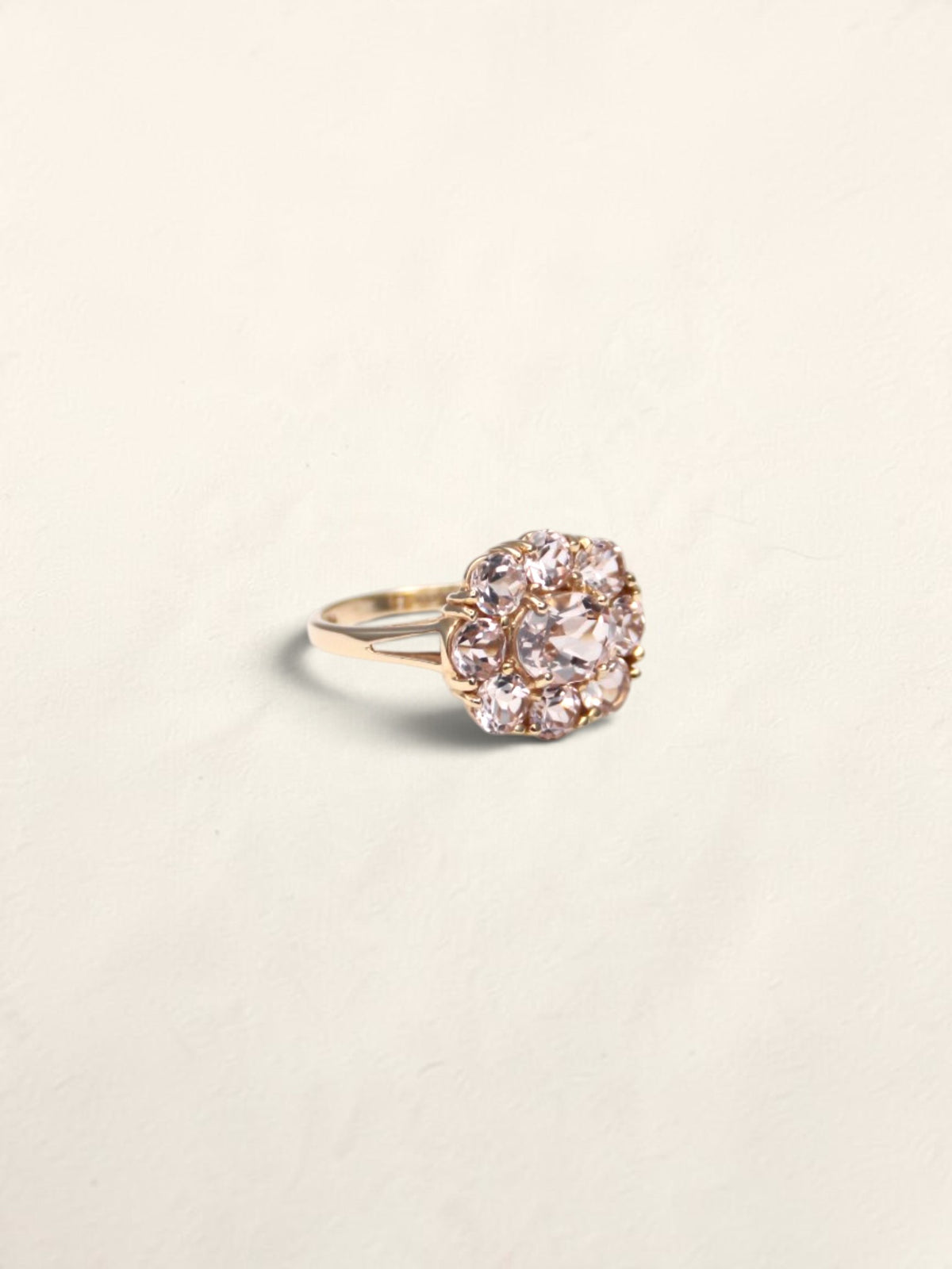 14K Yellow Gold Goshenite Ring