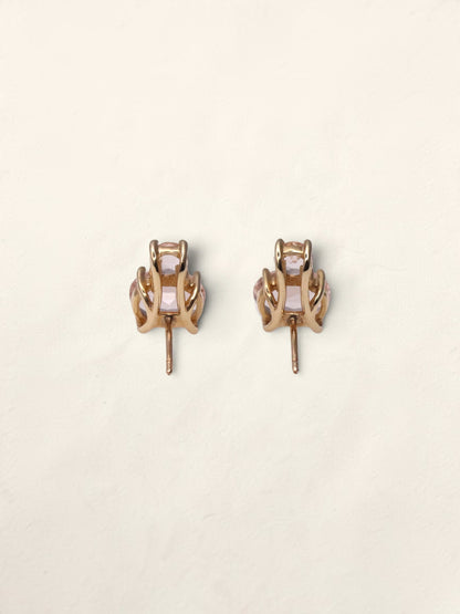 14K Yellow Gold Goshenite Earrings