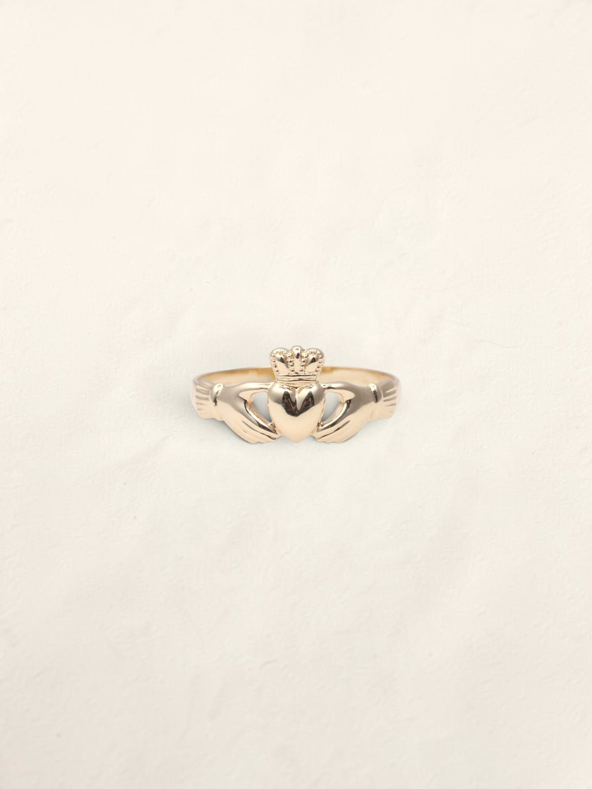 9K Yellow Gold Claddagh Ring