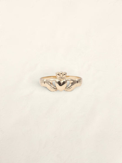 9K Yellow Gold Claddagh Ring