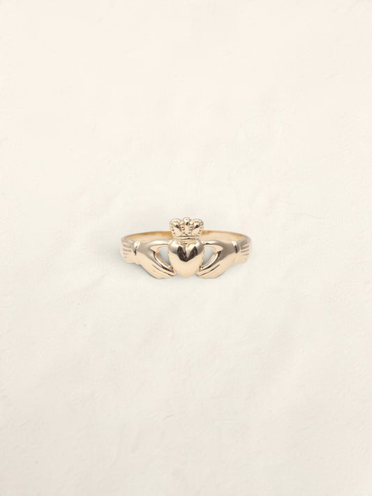 9K Yellow Gold Claddagh Ring