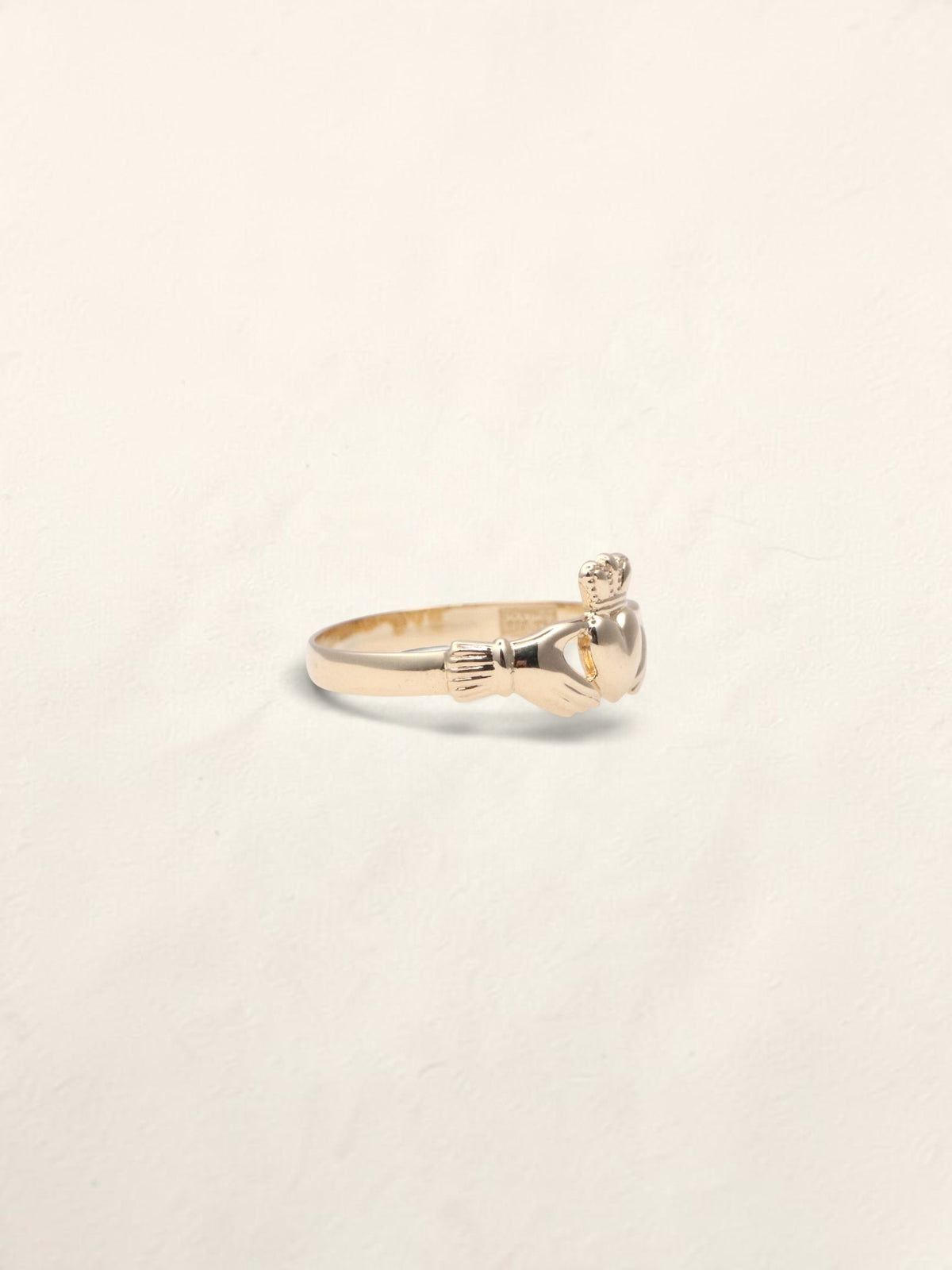 9K Yellow Gold Claddagh Ring