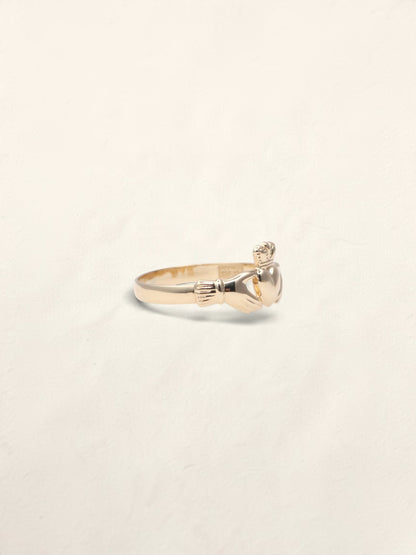 9K Yellow Gold Claddagh Ring